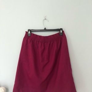 Raspberry J Crew Pencil Skirt